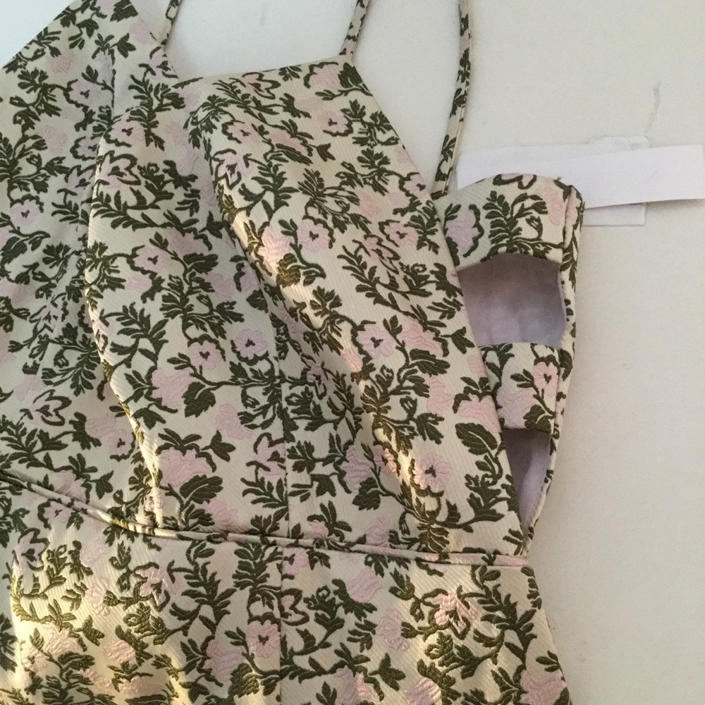 Jill Stuart Jacquard High/Low Midi Dress - Picture 6 of 7